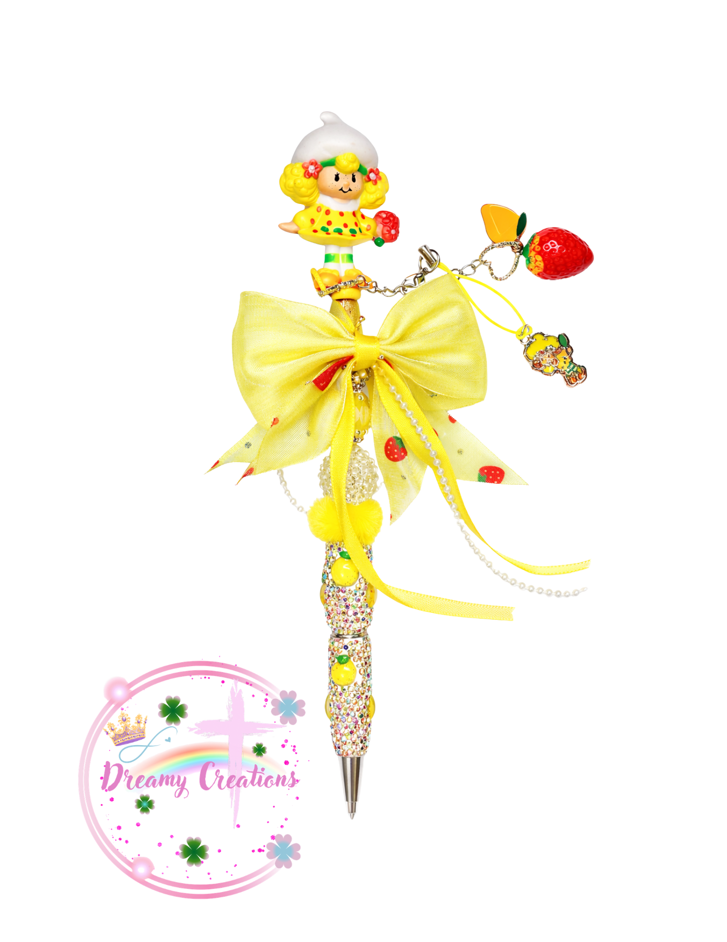 Strawberry beadable pen