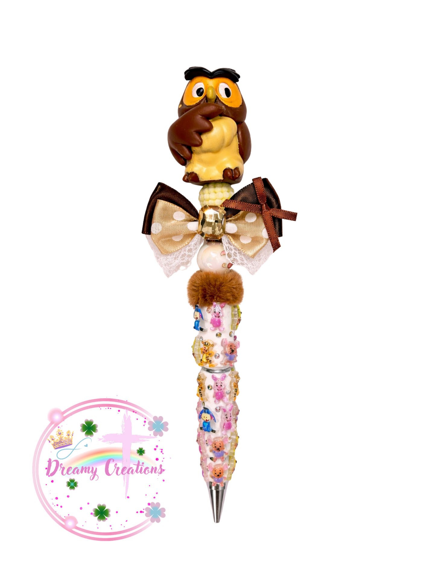 Beadable Pen . Owl