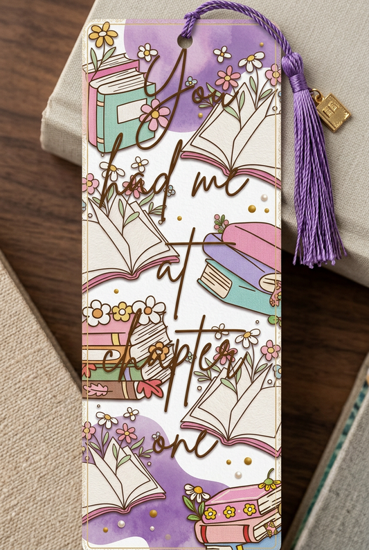 Metal bookmark with Tassel