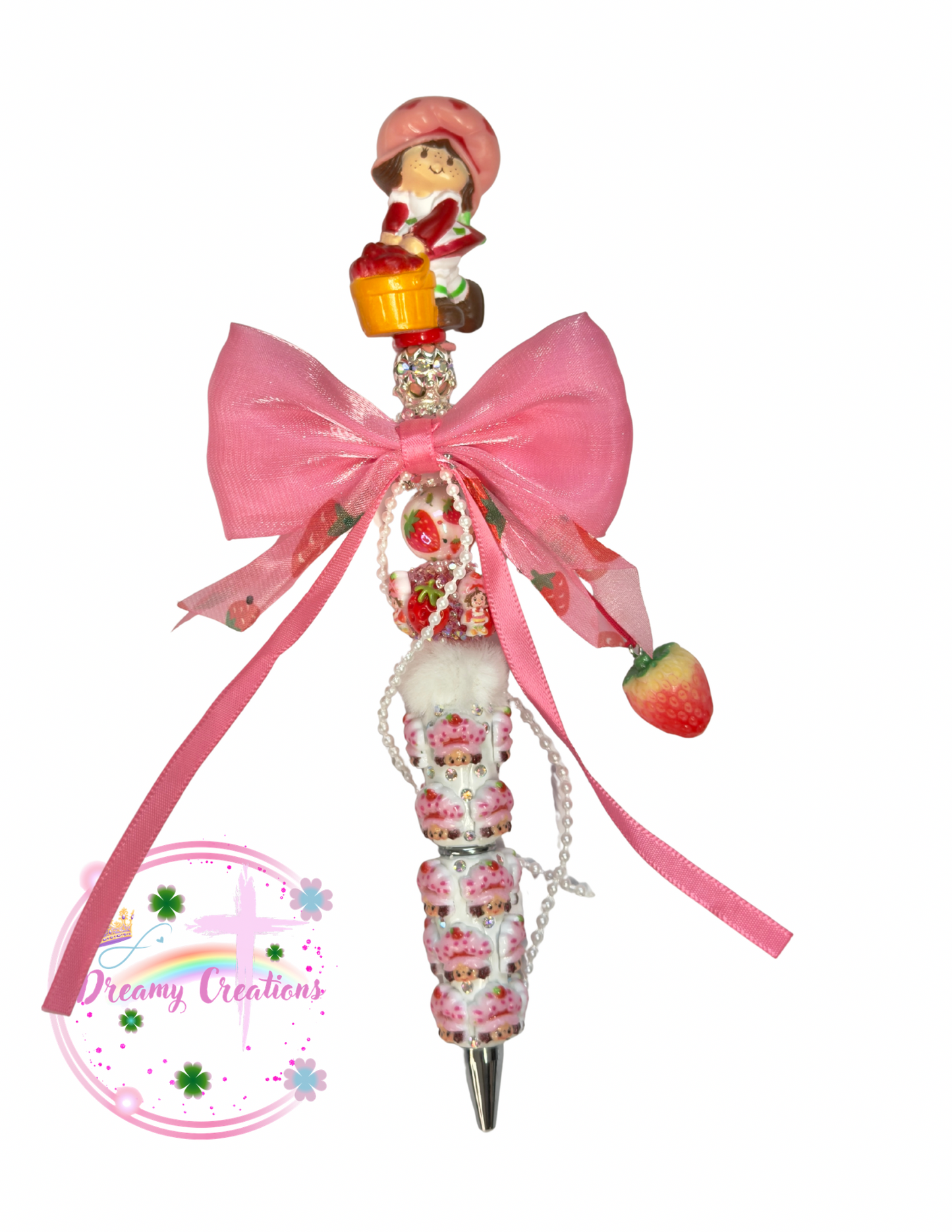 Strawberry beadable pen